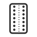 Blister Pills Round X14 SVG Icon